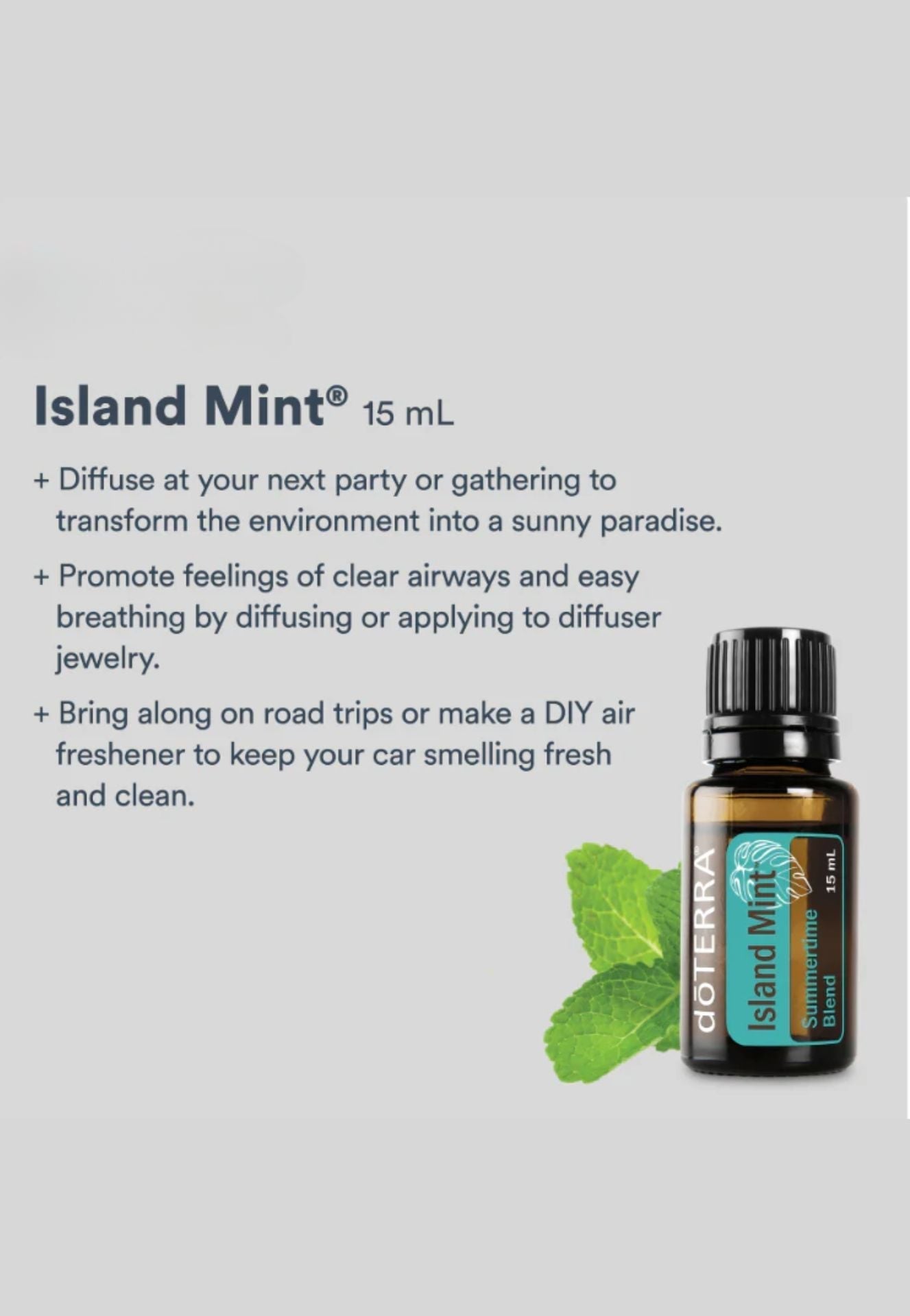 doTERRA Island Mint Blend